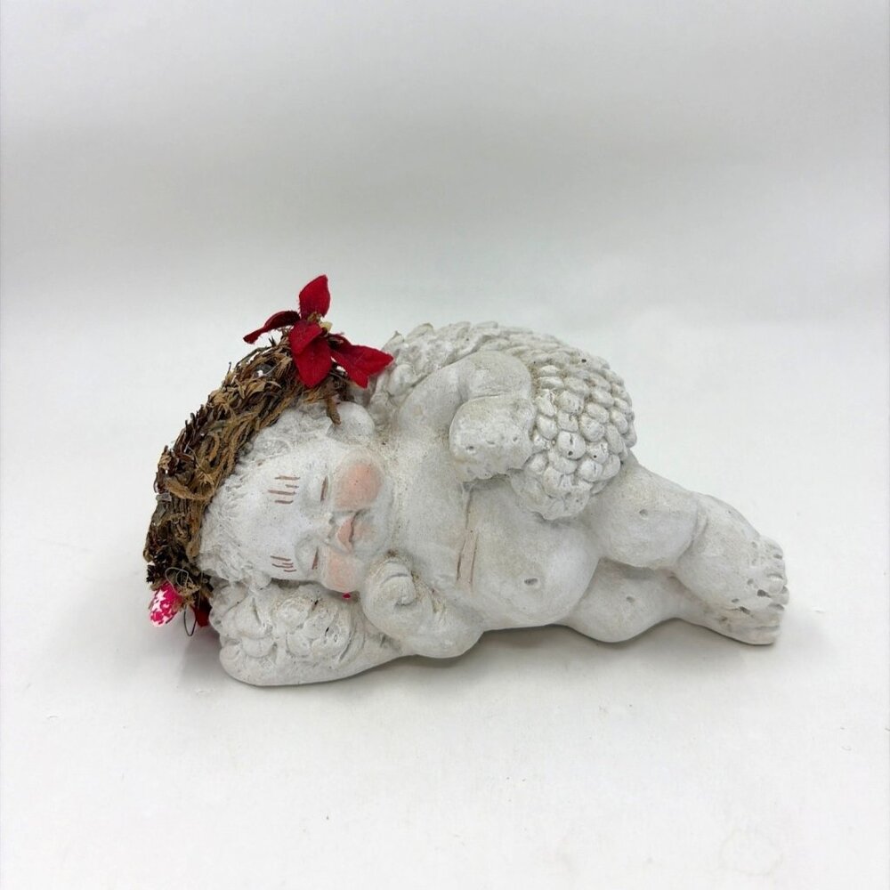 Vintage Cast Art Dreamsicles Angel Cherub Sleeping Heavenly Dreamer 1991